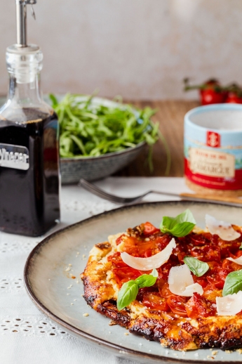 recette de la Tatin de Tomates cerise au Parmesan